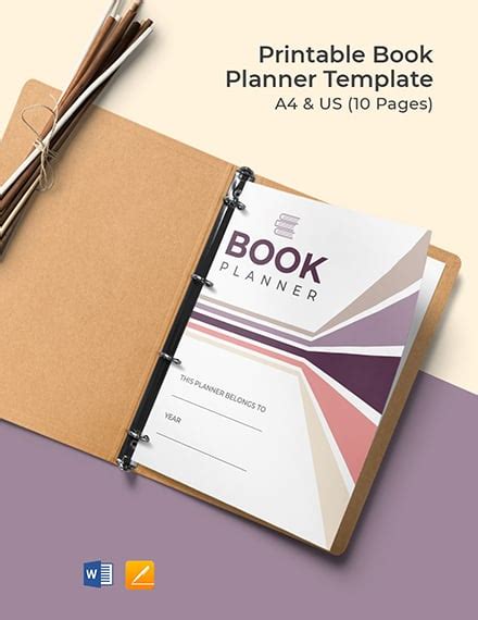 11 Book Planner Templates Free Downloads