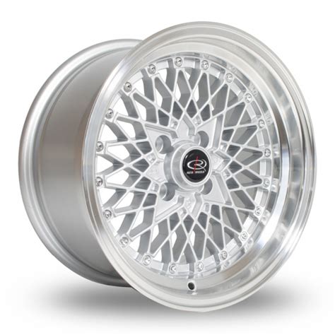 Rota OS Mesh Silver Polished Lip 15 Alloy Wheels Wheelbase