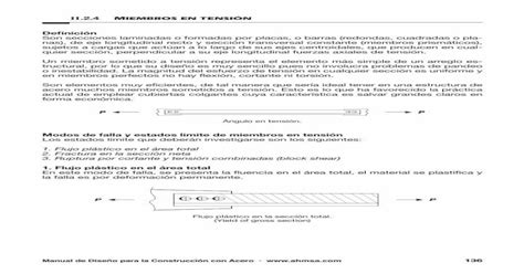 Ii Miembros En Tensi N Ahmsa Ruptura Por Cortante