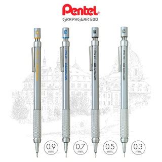 Pentel Mechanical Pencil Graphgear Stick Steel