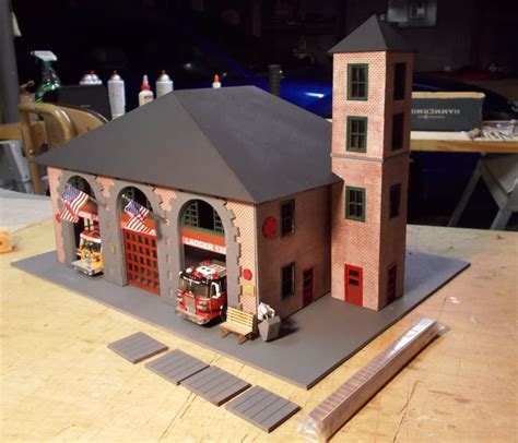 S Scale 3 Bay New England Firehouse