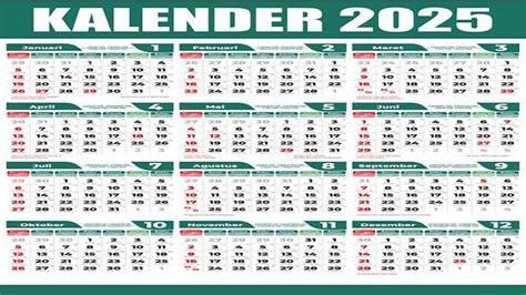 Kalender 2025 Ada Libur Nasional Tanggal Merah Bulan Januari Secara