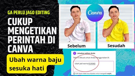 Cara Mengubah Warna Baju Di Canva Ganti Warna Baju Di Canva Edit