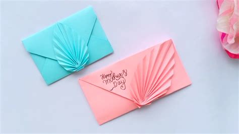 Beautiful Handmade Mothers Day Envelope Cardsurprising Envelope