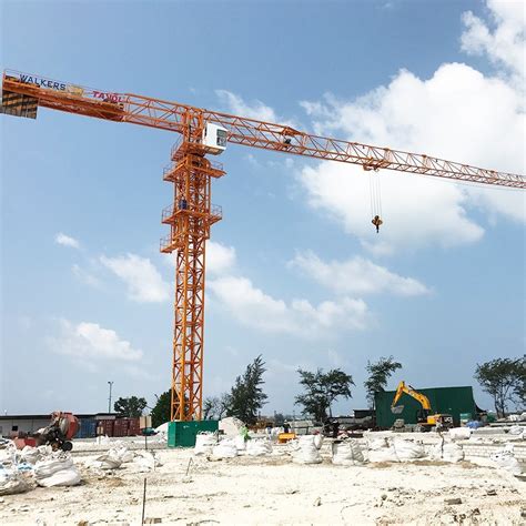 Topless Type Tower Crane 10 Ton Max Load 50m Jib L46A Mast Section