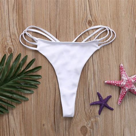 Maillot De Bain String Ficelle Pour Femme Bikini Bas De Bikini