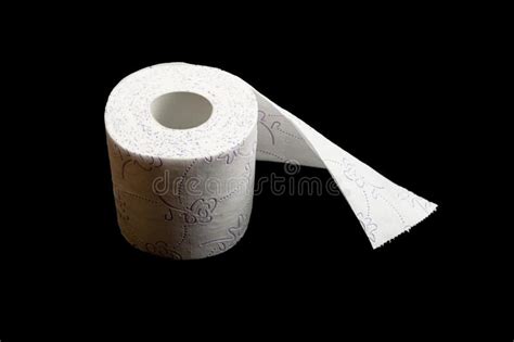 Rollo Tisular Aislado En Blanco Fondo De Baño De Papel Higiénico