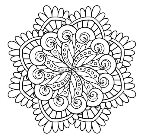 Voici des Mandalas difficiles pour adultes à imprimer Mandala est un