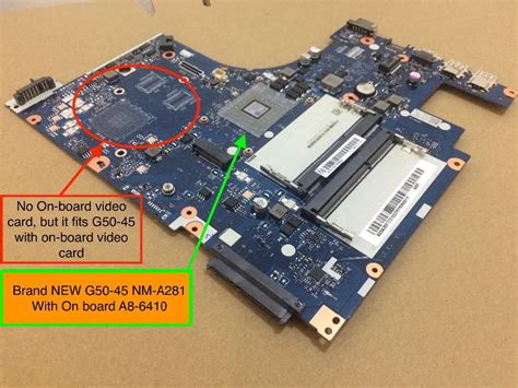 Nuevo Para Lenovo G Nm A Laptop Placa Base Con Amd A Cpu