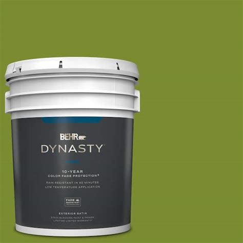 BEHR DYNASTY 5 Gal P360 7 Sassy Grass Satin Enamel Exterior Stain