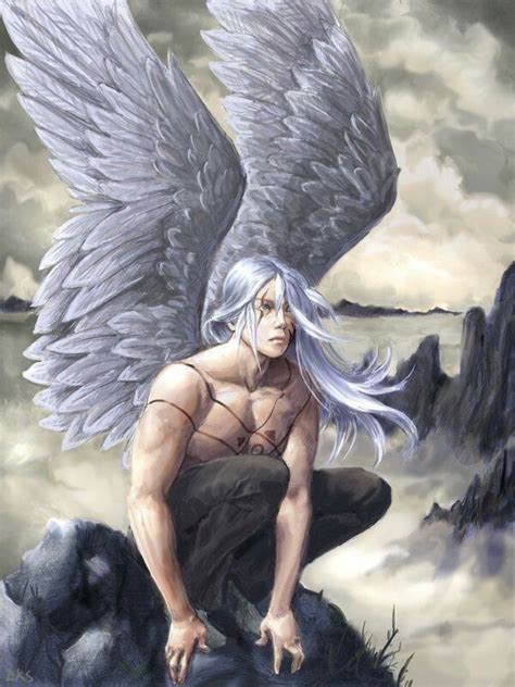 Pin By On Angel Art Angel Artwork Male Angels