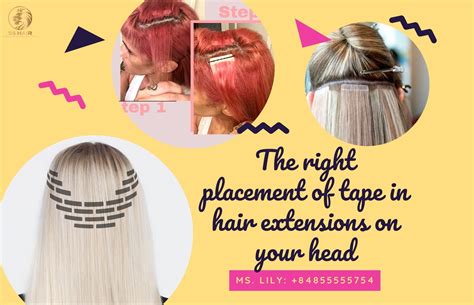 The Right Placement Of Tape In Hair Extensions On Your Head