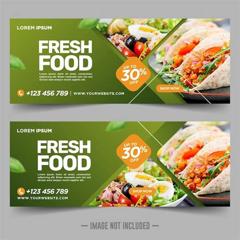 Premium Vector Food And Restaurant Banner Design Template