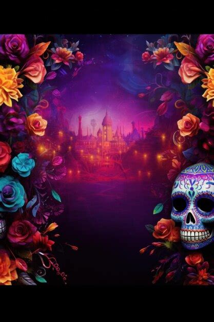 Premium Ai Image Dia De Los Muertos Background Day Of The Dead Art