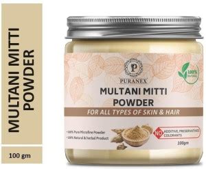 Puranex 100 Natural Pure Multani Mitti Powder For Natural Soft