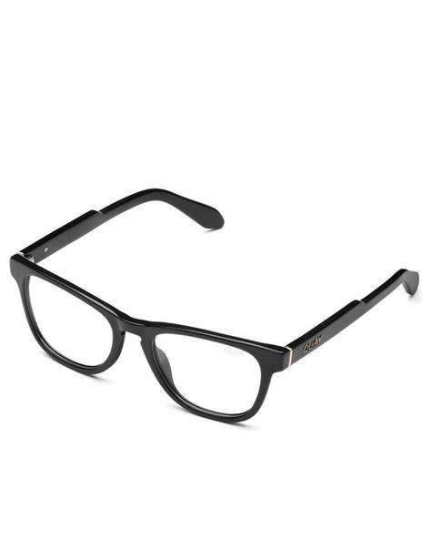 Shop Quay Australia Hardwire Mini Blue Light Glasses In Blk Clrblt