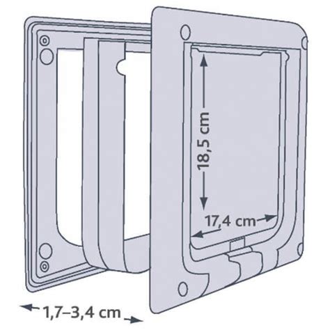 Trixie drzwi wahadłowe z tunelem 4 funkcyjne dla dużego kota małych