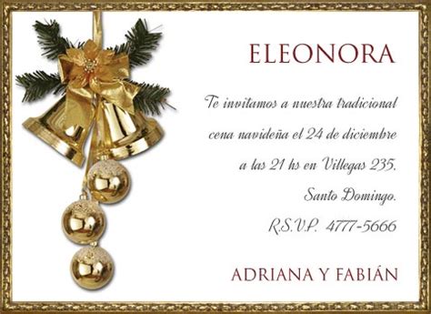 Invitaciones Para Personalizar E Imprimir Por Navidad Navidad Dorada