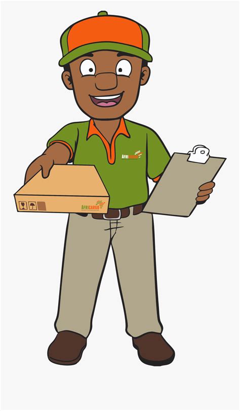 Fast Clipart Delivery Man - Clip Art Delivery Person , Free Transparent ...