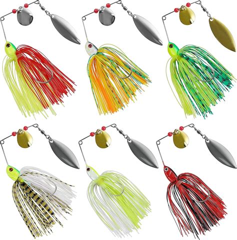 Bass Fishing Lures Spinnerbait Kit Pcs Spinner Baits Bass