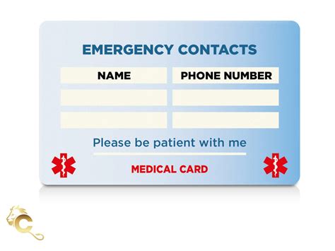 Aphasia Awareness Medical Id Card With Safety Breakaway Etsy Australia