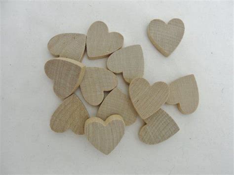 Wooden Hearts Inch Wide Thick Unfinished Wood Hearts