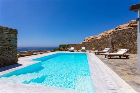 Villa Sea View Elia Mykonos Has Private Yard And Private Outdoor Pool