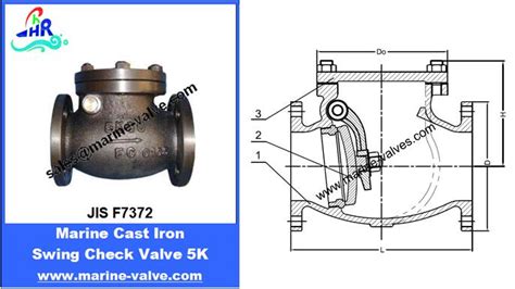 Jis F K Marine Cast Iron Swing Check Valve Qingdao Ronghang Marine