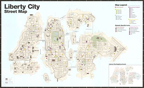 Grand Theft Auto Liberty City Map