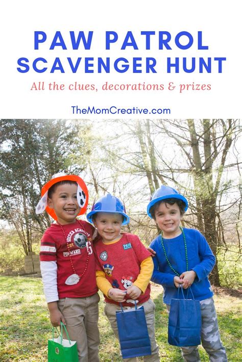 Paw Patrol Party Game Birthday Scavenger Hunt Jessica N Turner The Mom Creative Paw