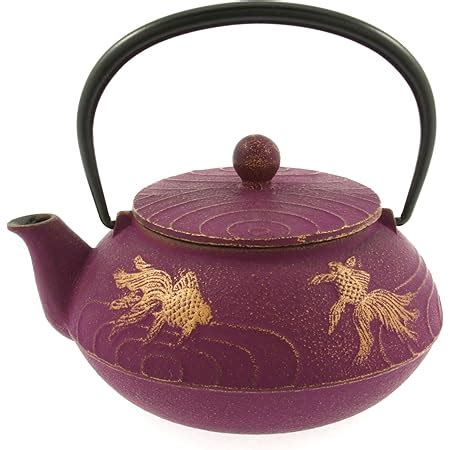 Amazon Iwachu Japanese Iron Teapot Tetsubin Gold And Black