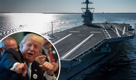 Donald Trump Unveils Uss Gerald R Ford The Worlds Biggest Warship World News Uk