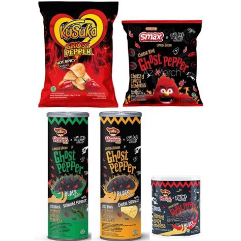 Jual Limited Edition Cemilan Ghost Paper Mister Potato Crisps Cheese