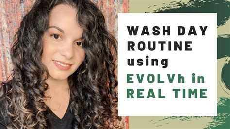 Evolvh Full Wash Day Routine In Real Time Curly Girl Method Routine For 2c 3a Fine Hair Youtube