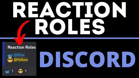 How To Make Reaction Roles On Discord Youtube