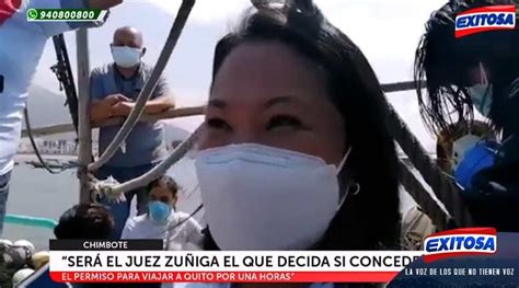 Keiko Fujimori Será El Juez Quien Decida Si Me Dan El Permiso Para