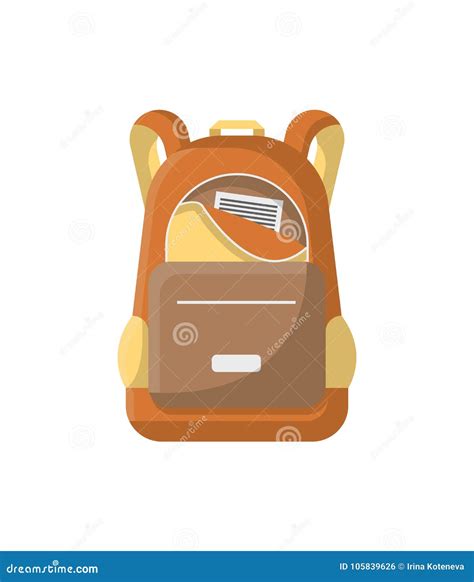 Icono Aislado Vector De La Mochila De La Escuela Ilustraci N Del Vector