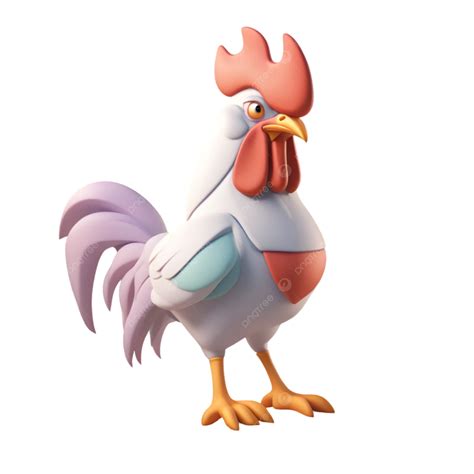 Rooster Cartoon Character Illustration Art Generative Ai Vector