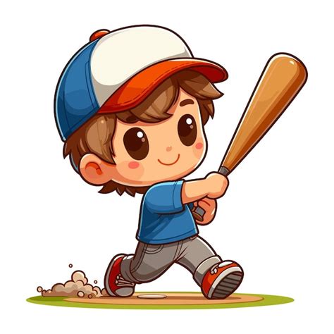 Un petit garçon mignon et heureux jouant au softball de baseball dans