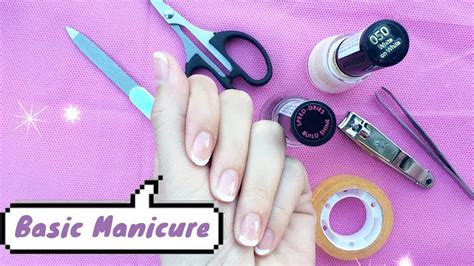 Tutorial Basic Manicure Simple At Home Youtube