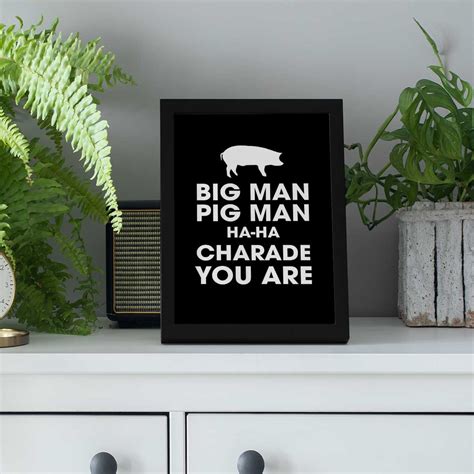 Pink Floyd Poster Big Man Pig Man Ha Ha Charade You Are Otherbrick