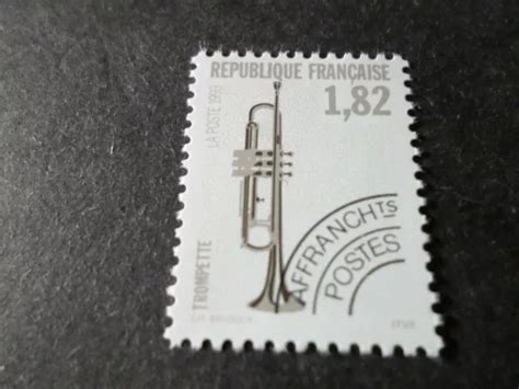 France Timbre Pr Oblit R Instruments Musique Trompette