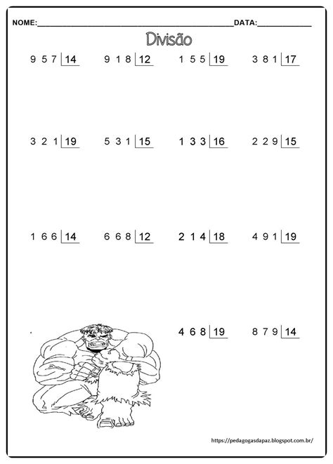 S Continhas Divis O Dois Algarismos Ano Atividade De Divis O