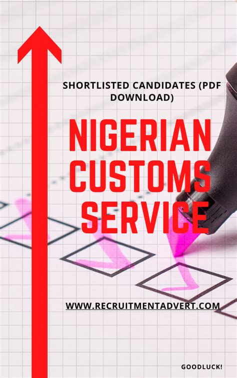 Nigeria Customs Service Shortlisted Candidates Names Vacancy Customs