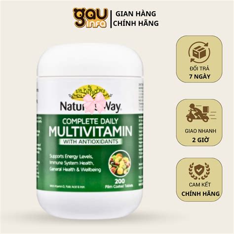 Vitamin Tổng Hợp Tảo Biển Nature S Way Complete Daily Multivitamin With Antioxidants Tăng đề