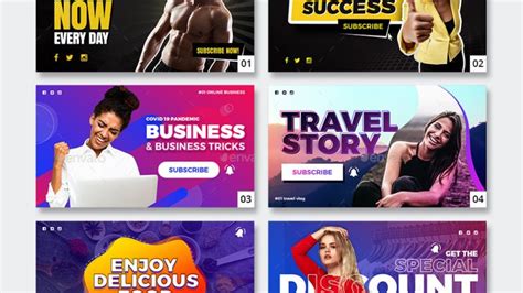 Multipurpose Youtube Thumbnail Templates Best Psd Design