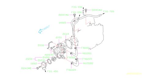 14065AA360 Engine Coolant Bypass Pipe Genuine Subaru Part