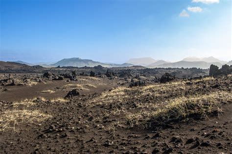 Volcanic desert landscape stock photo. Image of iceland - 131314454