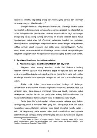 Teori Keadilan Perspektif Filsafat Hukum Islam Pdf