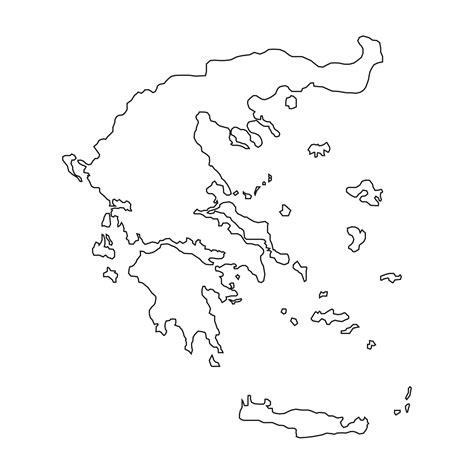 Vector Illustration Of The Map Of Greece On White Background 3330920 Vector Art At Vecteezy